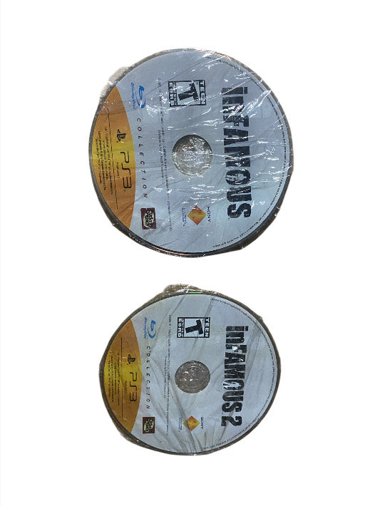 Sony PlayStation 3 inFAMOUS + inFAMOUS 2 (Disc Set, PS3)
